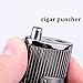 Cigar Lighters Triple Jet Flame Butane Torch Cigar Punch Lighter with Cutter (Black Nickel)