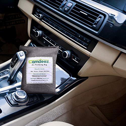 Camdeez Natural Air Purifying Bag，Coconut Shell Activated Carbon Air Freshener, Odor Eliminator for Cars,Closet,Shoes,Kitchens,Basements,Bedrooms.4 Pack (200-Grams) - Thumbnail 4
