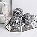 WHOLE HOUSEWARES | Decorative Balls | Set of 3 Glass Mosaic Orbs for Bowls | 4