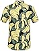 SSLR Men's Banana Hawaiian Short Sleeve Casual Button Down Shirt (X-Large, Green)
