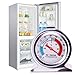 JSDOIN Freezer Refrigerator Refrigerator Thermometers Large Dial Thermometer 2 Pack (1 PACK)