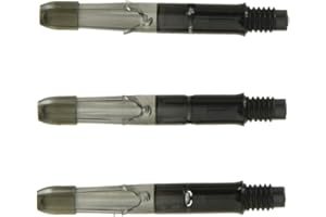LSTYLE Dart Shafts: L-Shaft Silent - Spinning Dart Shafts - Black 190 (Short)