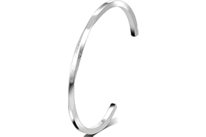 CaptainSteeL Cuff Bracelet for Men and Women，Stainless Steel Mobius Twist Cuff Bracelet Engraved Declaration of Love，Bracelet Gifts for Couple and Birthday Christmas Valentines Day