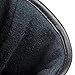 Raider Black Leather Gauntlet Motorcycle Riding Gloves for Men and Women (Size Large)