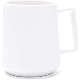 CSM Supply Glossy Finish Sleek Modern Design 16 Fluid Ounces White Mug (1 Mug) - Stain Free - Thick Grade A Quality Ceramic – Foam Box Packaging