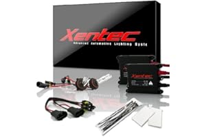 Xentec 9005 10000K HID Xenon Bulb bundle with 55W EP alloy Slim Ballast (Ocean Blue, also fit 9011,9055,9145,HB3,H12)