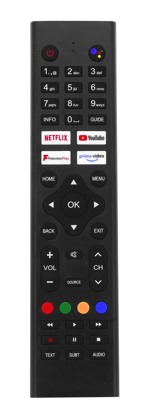121AV Remote Control for Cello Google Android TV (HKC Version)