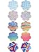 SATINIOR 15 Pairs Glitters Nipple Cover Pasties Disposable Nipple Covers No Show Satin Breast Stickers Self Adhesive Bra Pasties for Women Rave Party