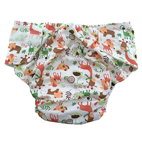 Teen--Adult-Velcro-Cloth-Diaper--Animals