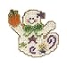 Ghostly Fun Beaded Counted Cross Stitch Halloween Ornament Kit Mill Hill 2002 Autumn Harvest MHAH53