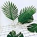 AerWo Artificial Palm Leaves, Tropical Safari Leaves Large Green Faux Monstera Leaves for Hawaiian Luau Party Supplies, Aloha Jungle Beach Birthday Leave Table Decorations, 36pcs 3 Kinds