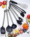 Kitchen Utensil Set- 8 Best Silicone Cooking Utensils-Non Stick Silicone Spatula Set- For Pots & Pans- Dishwasher Safe-Heat Resistant,BPA Free, Premium Silicone Kitchen Utensils And Tools For Gift