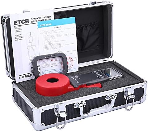 ETCR2100A+ Digital Clamp Ground Earth Resistance Meter Tester with Resistance Range 0.01 to 200Ω Digital Clamp Ground Resistance Meter with LCD Display