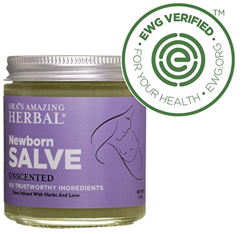 Newborn Salve, Natural Baby Ointment, Rash and Eczema Treatment for Babies, Moisture Barrier, Cleanser, Fragrance Free Baby Balm, Cloth Diaper Safe, OAH Lotion Moisturizer Ointment (Newborn 4 oz)