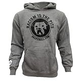 Pit Bulls & Parolees Unisex Villalobos Rescue Center Racism Hoodie Gray Small