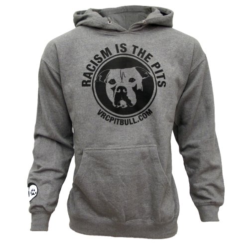 Pit Bulls & Parolees Unisex Villalobos Rescue Center Racism Hoodie Gray Small