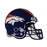 1 X Denver Broncos Helmet Logo Embroidered Iron Patches