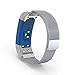 Goorovgi for Garmin Vivosmart HR Bands Replacement Milanese Loop Stainless Steel Metal Band Strap Bracelet with Magnetic Lock for Garmin Vivosmart hr Women Men (Silver)
