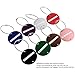 NUOLUX Aluminum Air Plane Pattern Luggage Tag Baggage Handbag ID Tag Name Card Holder with Key Ring 8pcs