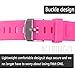 Buckle Bracelet for Fitbit One - Adjustable Wristband and Wristwatch Style - Fitbit One Silicone Replacement Secure Band with Chrome Watch Clasp and Fastener Buckle - Fix the Tracker Fall Off Problem