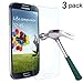 TANTEK [3-Pack Screen Protector for Samsung Galaxy S4,Tempered Glass Film,Ultra Clear,Anti Scratch,Bubble Free,Case Friendly