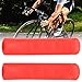 Alomejor Bike Brake Lever Covers 5 Pairs Anti-Slip Bike Brake Silicone Sleeves Mountain Road Bike Brake Handle Protector (red)thumb 2