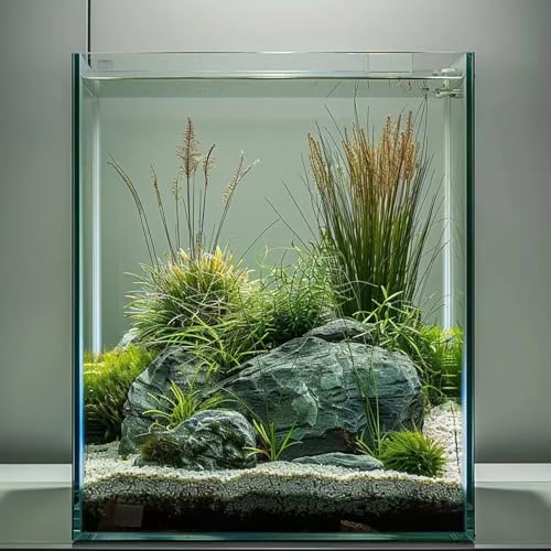 Vimvins 2 Gallon Glass Aquarium