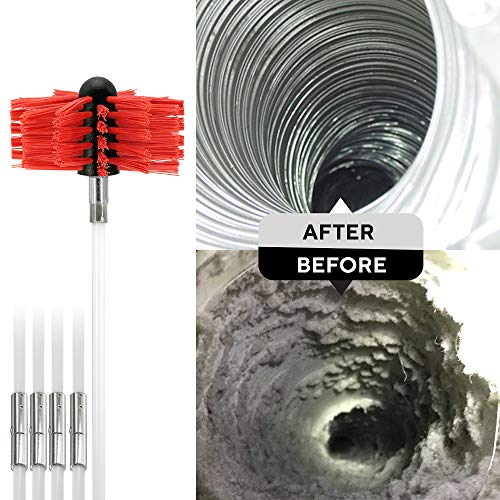 Dryer Vent Cleaner kit Includes Dryer Filter lint Brush Extends up