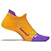 Feetures! Men's Elite Ultra Light No Show Tab, Firecracker + Iris, Medium