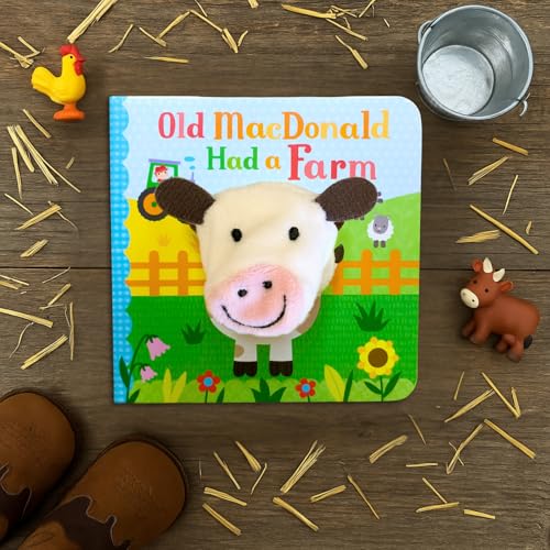 Old MacDonald Had a Farm Finger Puppet Board Book Nursery Rhyme, Ages 1-4