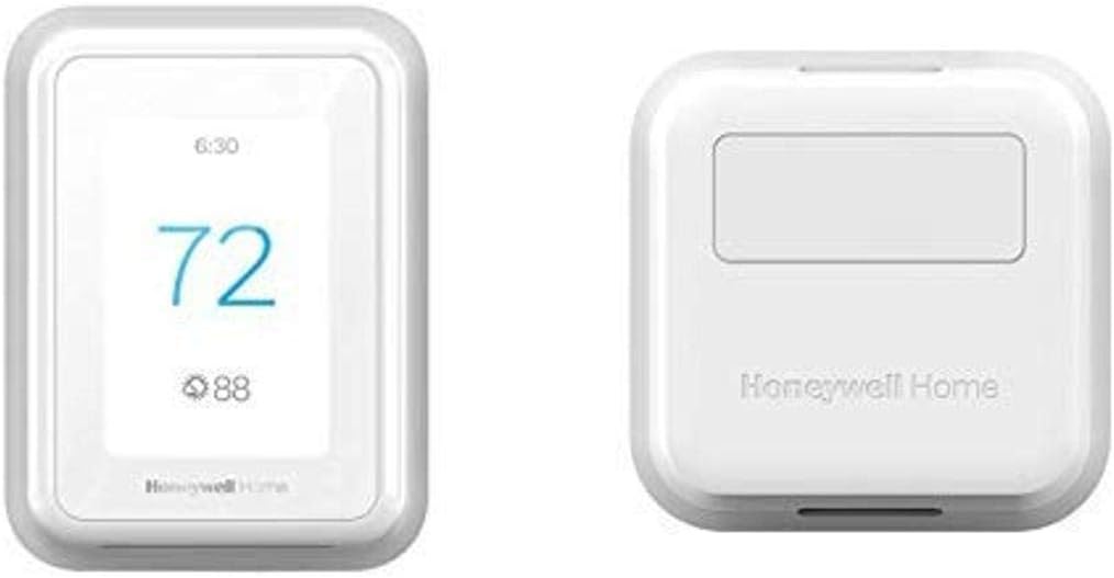 Honeywell T9 WIFI Smart Thermostat + 2pk Honeywell Home Smart Room Sensor (works with Alexa and Google Assist)