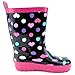 Polka Dot Hearts Girls Rain Boots (Toddler/Little Kid)