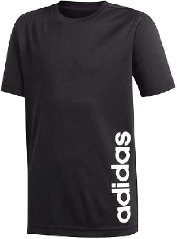 Amazon Adidas アディダス キッズスポーツ B D2m リニアロゴ Tシャツ Ger23 ボーイズ ブラック ホワイト Ei7967 日本 J110 日本サイズ110 相当 フィットネス トレーニング ボーイズ 通販
