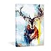 Paint by Numbers 16 x 21 inch Canvas Art Kits DIY Oil Painting for Kids/Students/Adults Beginner Wall Decorative Painting, Wapiti(Frameless)