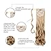 SEIKEA Clip in Ponytail Extension Wrap Around Pony Tail 24 Inch Curly Hair - Blonde with Highlight