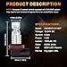 OXILAM H8-H11 LED Fog-Light Bulbs Extremely Bright 2600 Lumens 6000K Xenon White Non-polarity Sensitive for Fog-Lights or DRL , Pack of 2
