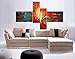 Cherish Art Hand Painted Oil Painting Building 4 Panels Wood Inside Framed Hanging Wall Decoration