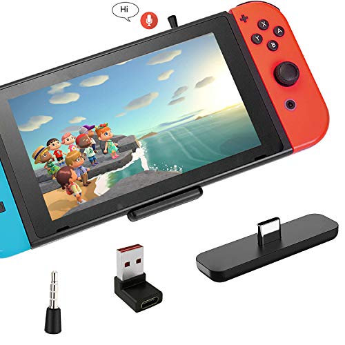 ایگرد | قیمت و خرید Gulikit Bluetooth Adapter for Nintendo Switch/Switch  Lite PC, Mini Mic Supports in-Game Voice Chat, Wireless Audio Transmitter  with aptX Low Latency to Bluetooth Speaker/Earbuds/Headphones (Black)