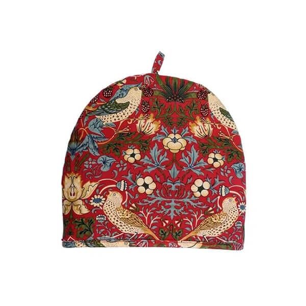 William Morris Strawberry Thief Red Small Tea Cosy