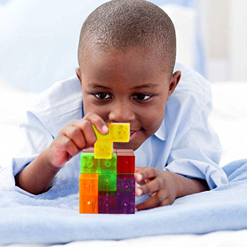 Aitey Magnetic Building Blocks, Magnetic Tiles for Kids Educational Toys Stress Relief Toy Games Square Cube Magnets develops intelligence