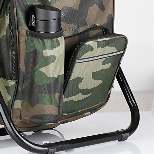 Purebesi Sac à Dos Tabouret Chaise Avec Refroidisseur Sac Pique-nique Isotherme Portable Pliable Sac à Dos Tabouret…