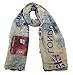 lenikis England Flag London Soft Light Weight Scarves 4725C2 Khaki