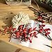 Sunm Boutique 2 Pack Plum Blossom Artificial Flowers Simulation Flower Table Decoration Accessories Party Beach Theme Decorations (Red, Pack of 2)