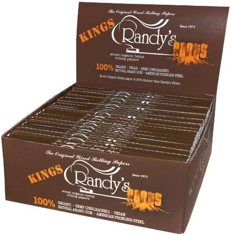 #RP257 25pc Display – Randy's Roots Wired Organic Hemp Rolling Papers – King Size 110mm (24 Leaves hbhcy0y86fb per p4600tjcp420 Book) smoking smoke tobacco cigar pipe hookah