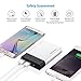 Poweradd Portable Charger Pilot 5G 10000mAh External SANYO Battery Cell 3.4A Charger Pack with Smart Charge for iPhone, iPad, Samsung Galaxy Note and More - Silver