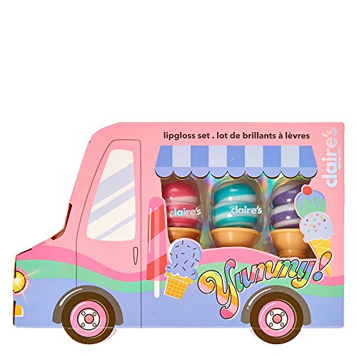 Claire s girl s ice cream truck swirl lip gloss set