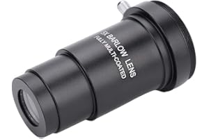 1.25Inch Barlow Lens,Alloy Multi-Coated 5X Barlow Lens with M42 x 0.75mm Thread for 31.7mm Telescopes Eyepiece,DSLR or SLR Ca