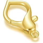 14K Yellow Gold Clasp for DIY Necklace Bracelet Jewelry Making, Lobster Clasp Extender Necklace Clasp Connector Bracelet Extension(Style 1)