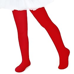 Olreco Red Tights Toddler Red Tights for Girls Red