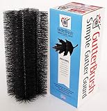 GutterBrush Simple Gutter Guard | for Standard 5" Gutters | Easy, No Tools DIY Gutter Leaf Guard (6 Ft.)
